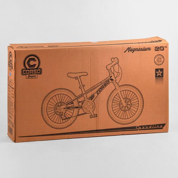 Дитячий спортивний велосипед 20'' CORSO &laquo;Speedline&raquo; (MG-56818) магнієва рама, Shimano Revoshift 7 швидкостей 103530 фото