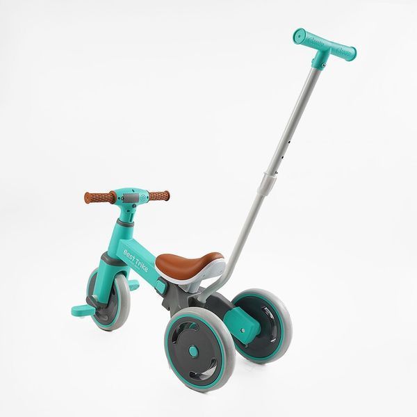 Трехколесный велосипед с родительской ручкой Best Trike (LB-10360) материал рамы нейлон, колеса передние 10", задние 8" 176345 фото