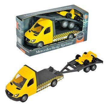 Автомобиль "Mercedes-Benz Sprinter" Эвакуатор с лафетом 39741(8) желтый "Tigres" 154175 фото