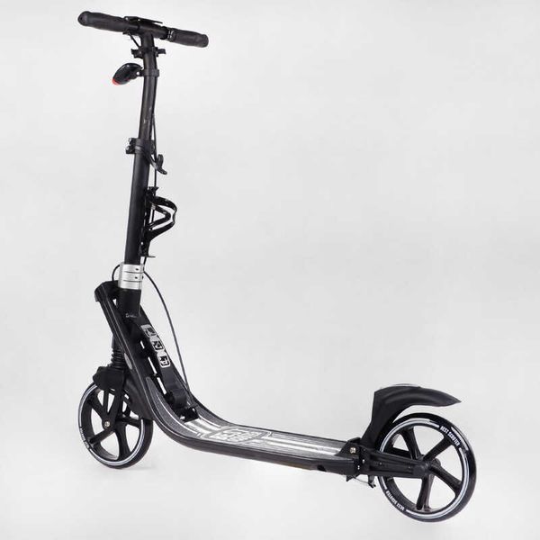 Самокат двоколісний "Best Scooter" L-36375 ФАРА, колеса PU 200мм, 2 амортизатори, затискач керма, ручне гальмо 114437 фото