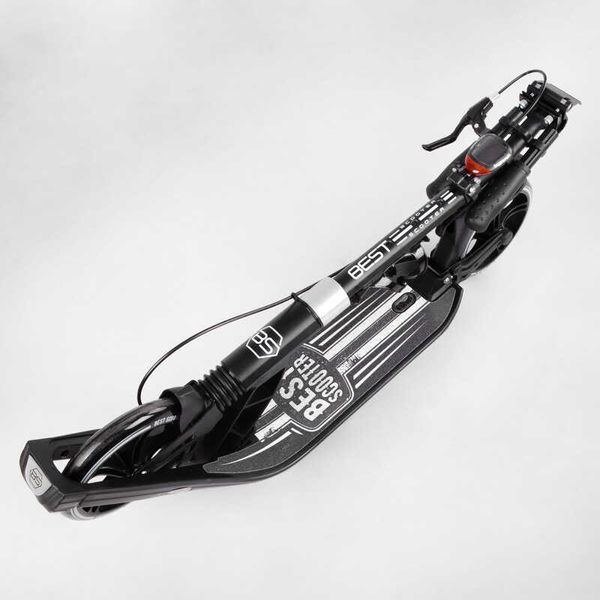 Самокат двоколісний "Best Scooter" L-36375 ФАРА, колеса PU 200мм, 2 амортизатори, затискач керма, ручне гальмо 114437 фото