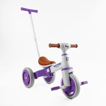 Триколісний велосипед з батьківською ручкою Best Trike (LB-10571) матеріал рами нейлон, колеса передні 10", задні 8" 176363 фото