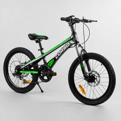 Дитячий спортивний велосипед 20'' CORSO «Speedline» (MG-74290) магнієва рама, Shimano Revoshift 7 швидкостей, зібраний на 75% 103533 фото