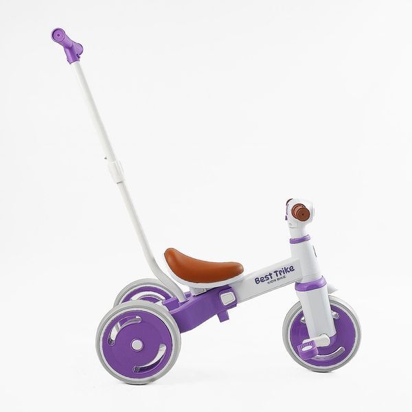 Трехколесный велосипед с родительской ручкой Best Trike (LB-10571) материал рамы нейлон, колеса передние 10", задние 8" 176363 фото