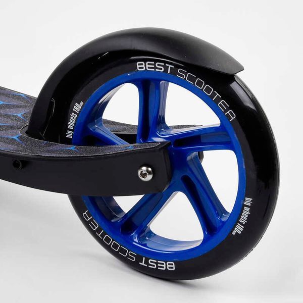 Самокат двухколесный "Best Scooter" 81246 колеса PU, d переднего колеса - 230мм, d заднего колеса - 180мм, 1 амортизатор передний, 99663 фото