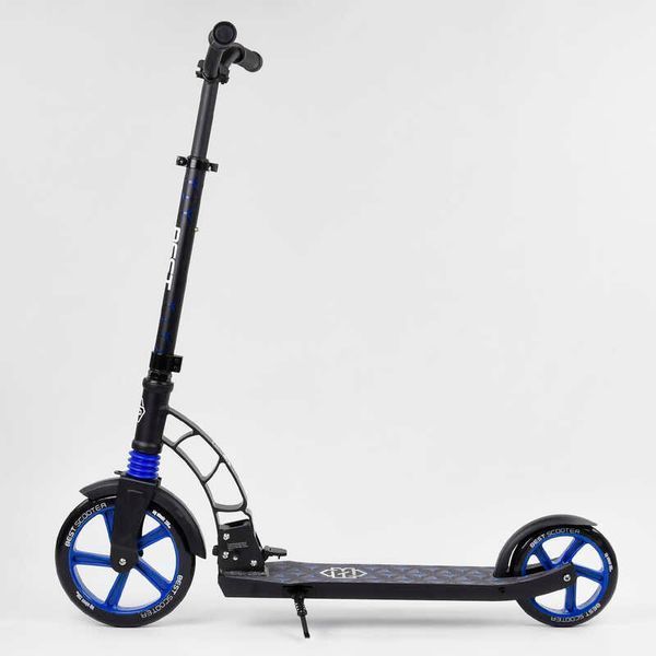 Самокат двухколесный "Best Scooter" 81246 колеса PU, d переднего колеса - 230мм, d заднего колеса - 180мм, 1 амортизатор передний, 99663 фото