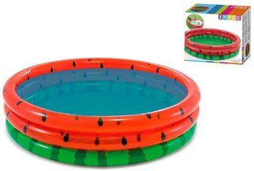 Intex Басейн 58448 NP "Кавун" (6) 3 кільця, від 2 років, діаметр 168см, висота 38см, 581л. 74748 фото