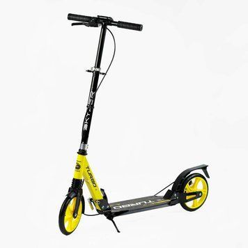 Двоколісний самокат Skyper Turbo (TR-23699) сталева рама, ручне дискове гальмо, 2 амортизатори 146085 фото
