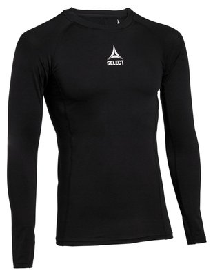 Термофутболка SELECT Baselayer shirt with long sleeves (L/S) (010) чорний, XL 623540 фото
