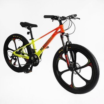 Велоcипед Спортивний Corso &laquo;MAGNUM&raquo; 24" дюймів (MN-24821) рама магнієва 11&rsquo;&rsquo;, обладнання Shimano 21 швидкість 163806 фото