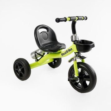 Велосипед триколісний Best Trike (BS-11823) сталева рама, колеса EVA, переднє 10&rsquo;&rsquo;, заднє 8&rsquo;&rsquo;, кошик, пляшечка 168728 фото