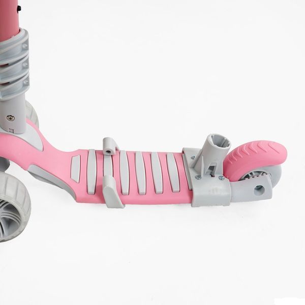 Самокат біговел з батьківською ручкою 5в1 (P-63700) Best Scooter, захисний бампер, колеса зі світлом 166617 фото
