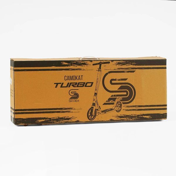Самокат двоколісний Skyper Turbo (TR-46503) сталева рама, ручне дискове гальмо, 2 амортизатори 146090 фото