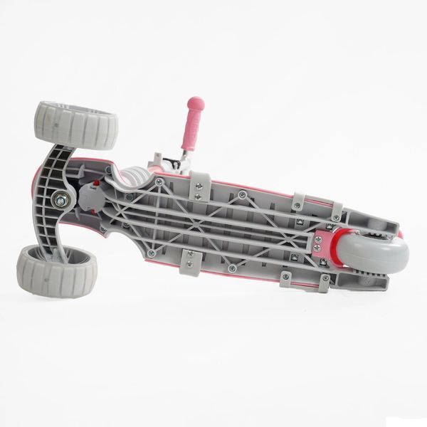 Самокат біговел з батьківською ручкою 5в1 (P-63700) Best Scooter, захисний бампер, колеса зі світлом 166617 фото
