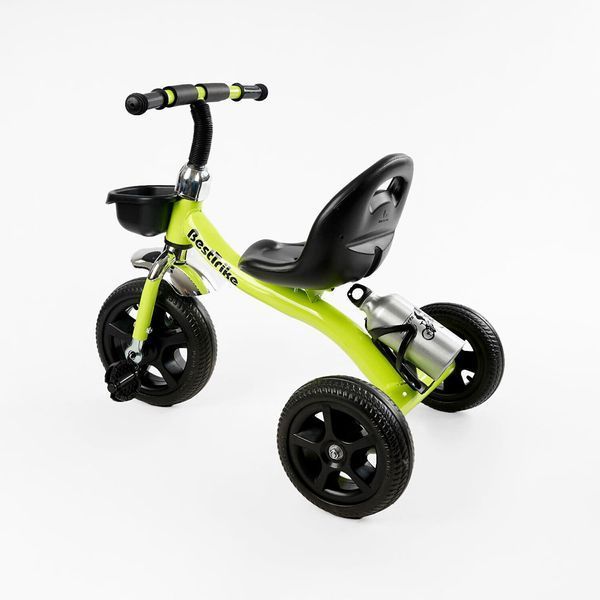 Велосипед триколісний Best Trike (BS-11823) сталева рама, колеса EVA, переднє 10&rsquo;&rsquo;, заднє 8&rsquo;&rsquo;, кошик, пляшечка 168728 фото