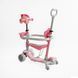 Самокат біговел з батьківською ручкою 5в1 (P-63700) Best Scooter, захисний бампер, колеса зі світлом 166617 фото 2
