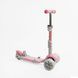 Самокат біговел з батьківською ручкою 5в1 (P-63700) Best Scooter, захисний бампер, колеса зі світлом 166617 фото 3