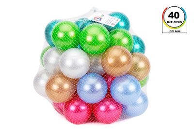 Набор шариков для сухих бассейнов 7303 (4) "Technok Toys", в сетке 103569 фото