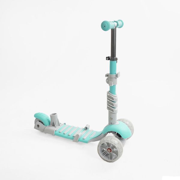 Самокат біговел з захисним бампером (5в1 P-67303) Best Scooter, колеса зі світлом 166619 фото