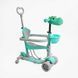 Самокат біговел з захисним бампером (5в1 P-67303) Best Scooter, колеса зі світлом 166619 фото 1