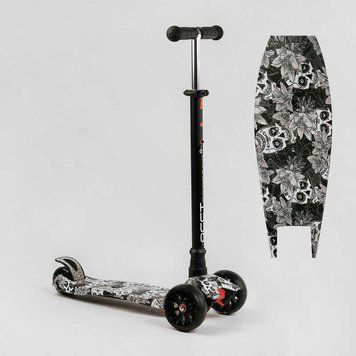 Самокат трехколесный Best Scooter MAXI (S - 12208) съемный руль, колеса PU со светом 111817 фото