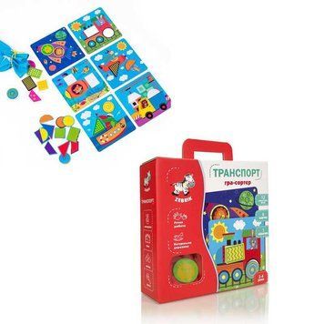 Игра настольная из древесины "Мозаика. Транспорт" (укр) ZB2002-06 (6) "Vladi Toys" 115596 фото