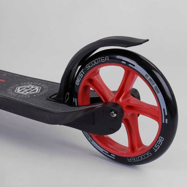 Самокат двухколесный с широким велосипедным рулем (18424) "Best Scooter" колеса PU - 20 см 98442 фото