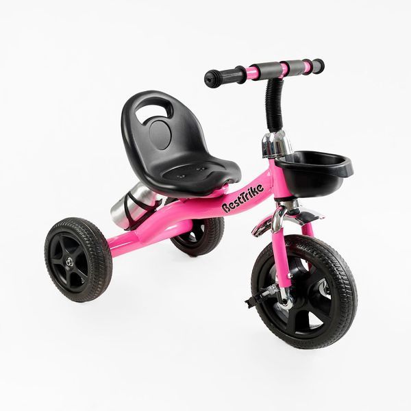 Велосипед триколісний Best Trike (BS-14250) сталева рама, колеса EVA, переднє 10&rsquo;&rsquo;, заднє 8&rsquo;&rsquo;, кошик, пляшечка 168732 фото