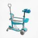 Самокат біговел з батьківською ручкою 5в1 (P-92401) Best Scooter, захисний бампер, колеса зі світлом 166618 фото 1
