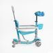 Самокат біговел з батьківською ручкою 5в1 (P-92401) Best Scooter, захисний бампер, колеса зі світлом 166618 фото 6